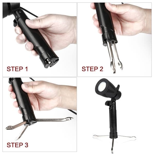 2pcs Mini table Photography LED Continuous Light Lamp Portable Cold Warm Lighting 3800-5500K For Photographic Photo Video Studio