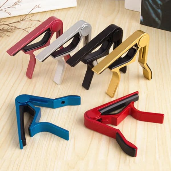 High Quality Aluminium Metal Guitar Capo Guitar Accessories Quick Change Clamp Key Acoustic Classic Tone Adjusting Guitar Parts