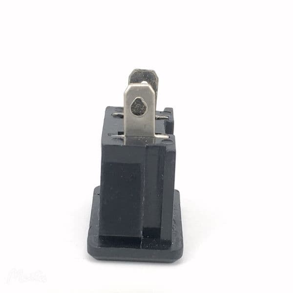 5pcs AC 15A 125V 2 Pin US Plug Panel Mount US Outlet Power Socket Black