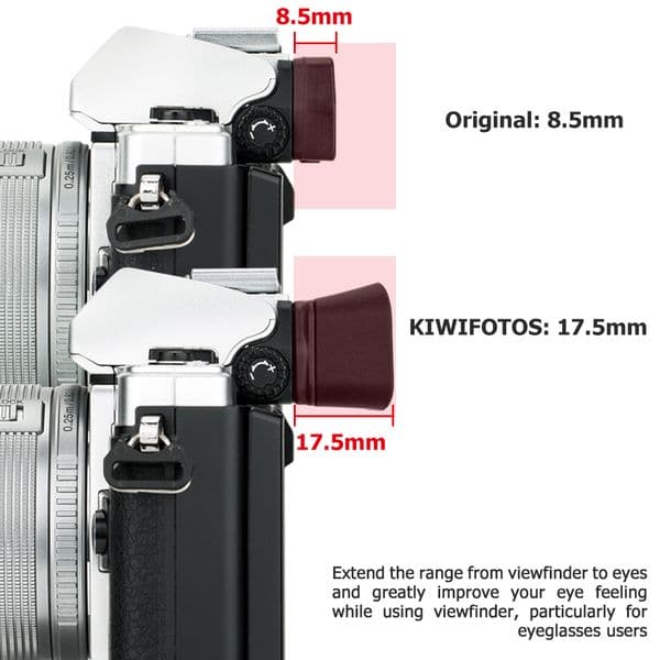 Camera Eyecup Viewfinder Eyepiece for Olympus OM-D E-M10 Mark III E-M5 Mark III E-M10 Mark II E-M5 Mark II Replaces EP-16 EP-15
