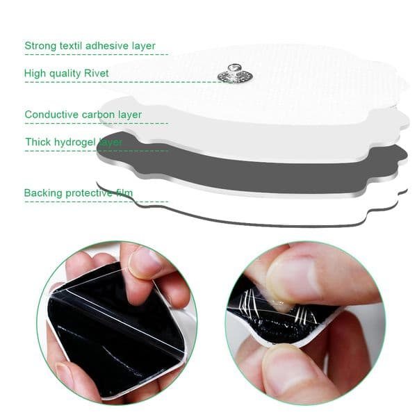 a Pads Patch Electrode Pcs Muscle Physiotherapeutic Patches Replacement Tens Massagers hine Electronic Physiotherapy es