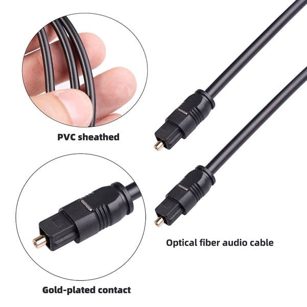 Digital Optical Audio Cable SPDIF MD DVD Fiber Cord Male To Male Toslink for TV CD Player PS3 Xbox