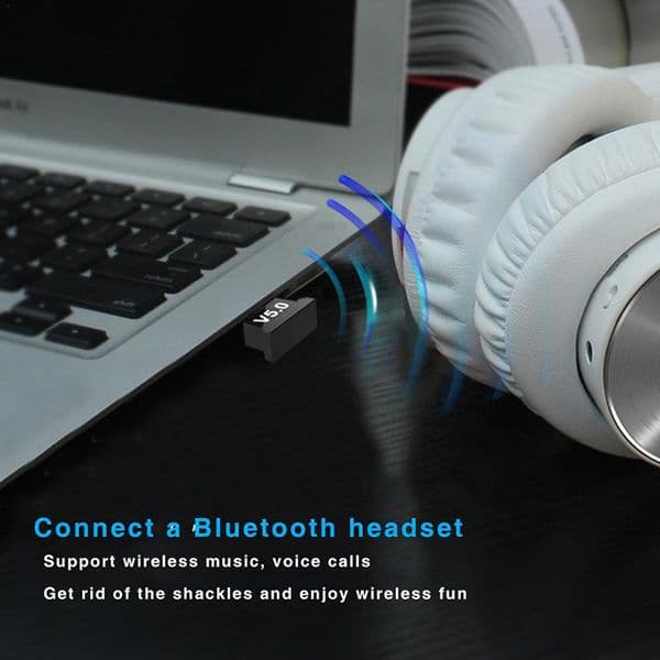 New Mini USB Blue-tooth Adapter Dongle For Computer PC Mouse Keyboard Aux Blue-tooth V5.0 Speaker Music Receiver Transmitter