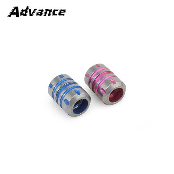Wine Barrel Shape Titanium Alloy Bead Paracord Rope Beads Pendant Keychian DIY Accessory Blue/Red