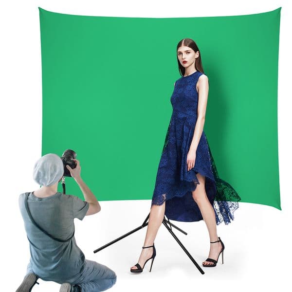 150*200cm Chromakey Backdrop kit Green Screen Cloth With Support Stand Wrinkle-Resistant Background For Photography Studio Photo