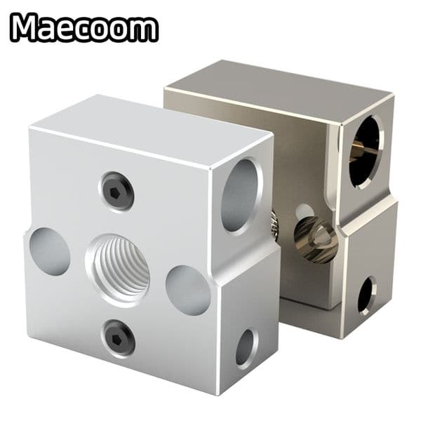 High Quality CR-6 SE Aluminum Metal Heater Block,Plated Copper Heatblock CR6 SE Silicone Sock For CR-6 SE/CR-6 MAX SE Upgrade