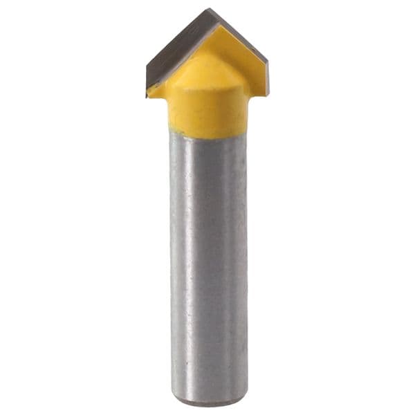 1pc 8mm Shank 90 Degree V-Shaped Router Bit Carbide End Mill V Type Slotting Cutter Woodworking Engraving Milling Cutter