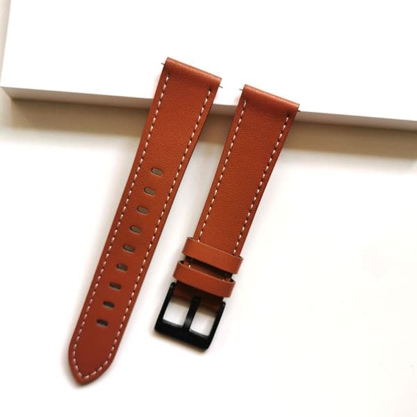 22mm Watch Leather Strap For Zeblaze Vibe 7 7 Lite/7 Pro Correa Wrist Bracelet For Zeblaze Stratos 2/3 Beyond GTR 2 Btalk2 Swim