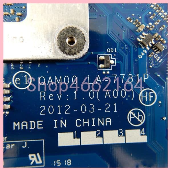 LA-7731P with i3 i5-3th Gen CPU SLJ8A Notebook Mainboard For DELL Latitude E6230 Laptop Motherboard 100% Tested OK