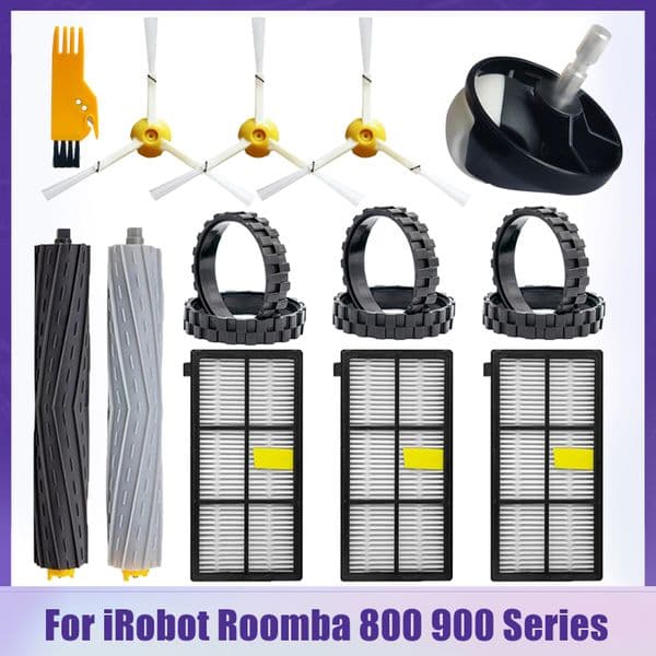 For iRobot Roomba 800 900 Series 860 870 880 890 966 980 Vacuum Cleaner Side Roller Brush Parts Hepa Filter Wheel Replacement