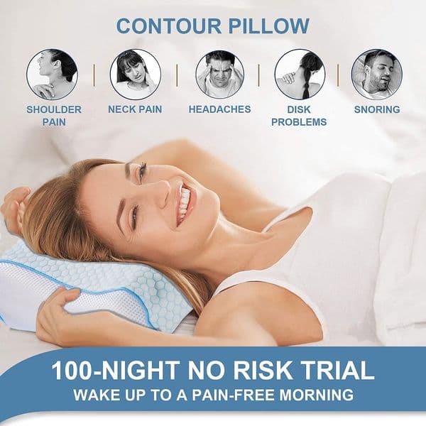 Orthopedic pillow memory foam pillow slow rebound neck pillow ergonomic memory relax neck comfortable sleep