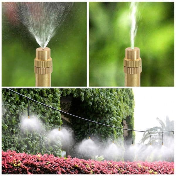 10Pcs/Set Convenient Spray Nozzle Solid Color Misting Nozzle Durable Compact Stable Anti-cracking Misting Nozzle
