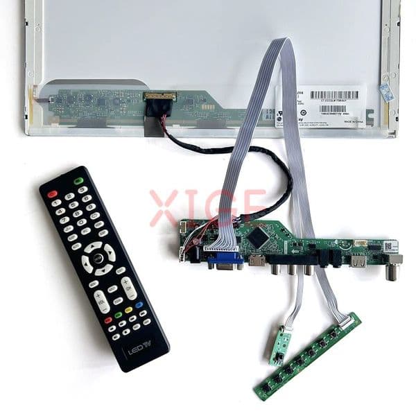 For N156BGE-L11/L21/L31/L41 1366*768 TV Display Controller Drive Card Laptop Panel 15.6" VGA USB RF WLED LVDS 40Pin DIY Kit