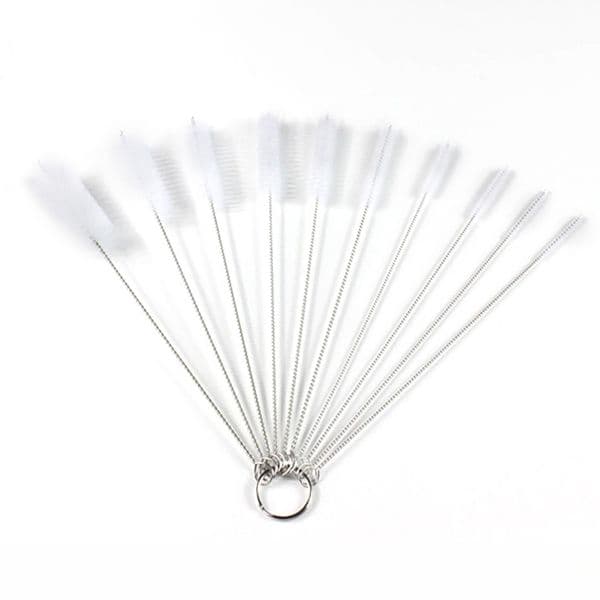 10Pcs/Set Bottle Tube Nozzle Brushes Cleaning Brush Kitchen Cleaner For Glasses Keyboards Pipe Clean Hookah Smoking