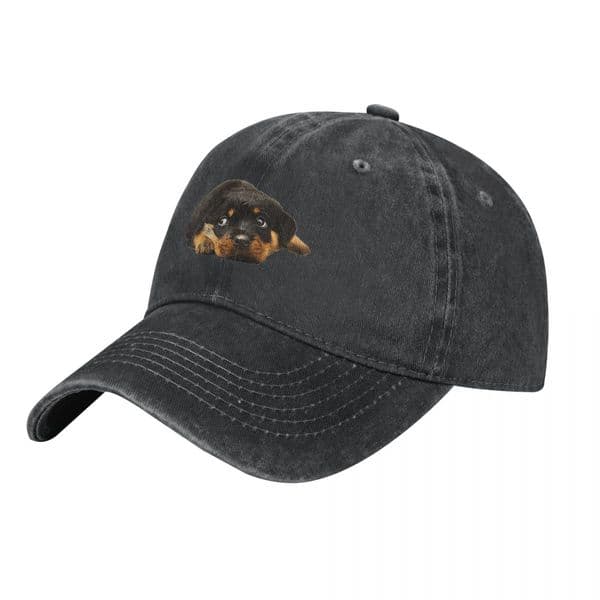 Rottweiler Cutest There Is Baseball Caps Vintage Distressed Denim Washed Dog Lover Sun Cap Men Women Outdoor Travel Caps Hat