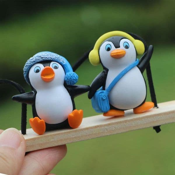 Creative Car Pendant Super Cute And Fun Anime Car Penguin Pendant Easy To Hang Swinging Penguin Car Hanging Ornament