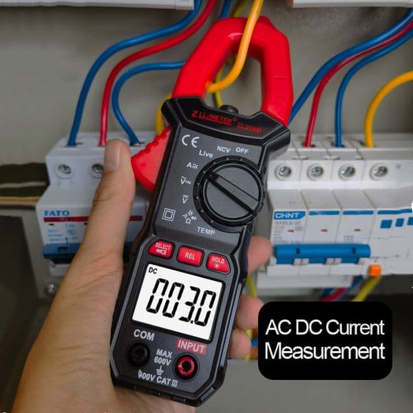 Digital Clamp Meter AC DC Pinza Amperimetrica Voltage T-RMS Auto Range Temp Capacitance Current Clamp Amperimetro Multimeter