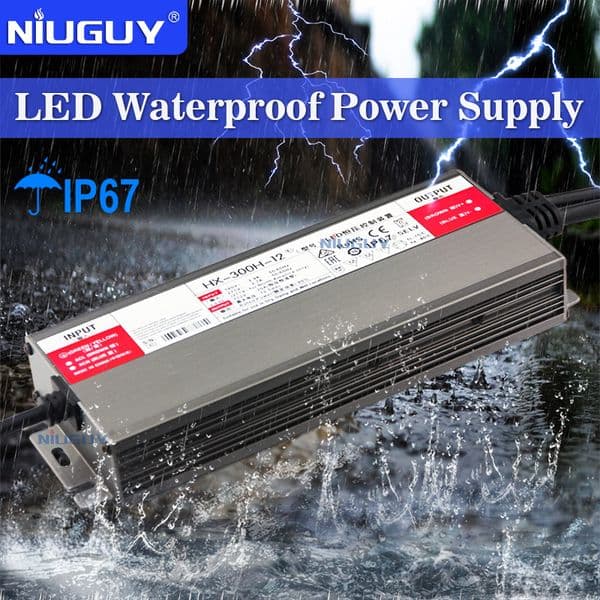 LED Driver Waterproof Lighting Transformers AC 220V To DC 12V 24V Power Adapter 36W 100W 200W 300W 400W Switching Power Supply