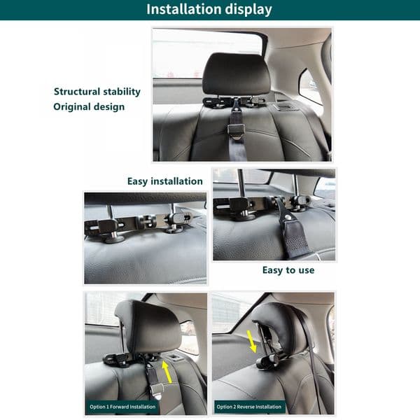Universal For ISOFIX LATCH Headrest Interface Bracket Car Baby Child Safety Seat Restraint Anchor Mounting Kit Bracket Holder