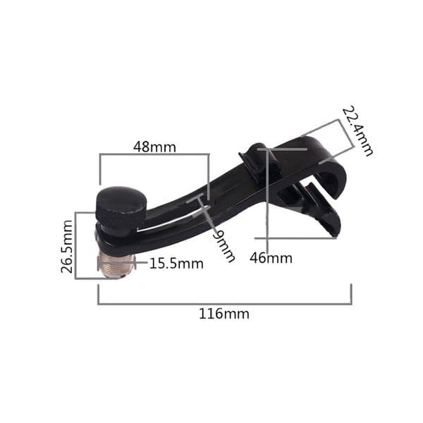 Drum Microphone Clip Microphone Securing Clips Mount Holder Flexible Adjustable Musical Instrument Mount Mic Bracket Clip
