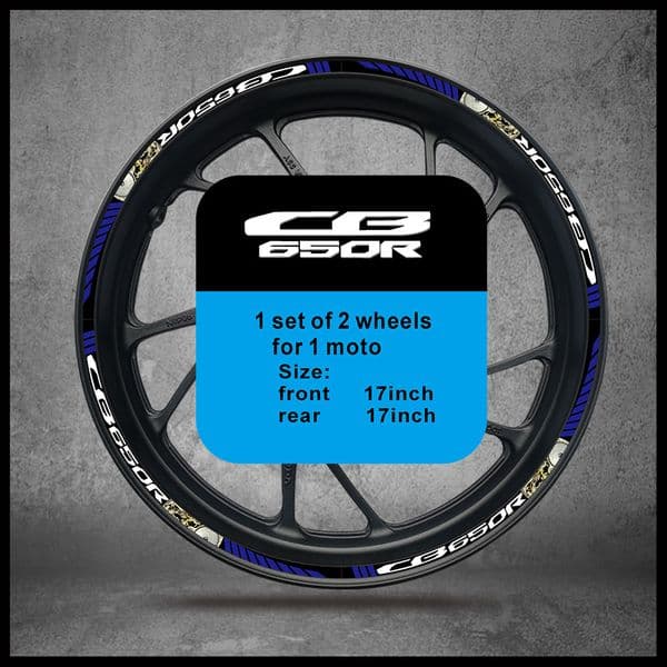 CB650R Motorcycle Sticker Accessories Wheel Stripes Rim Hub Reflective Decals For HONDA CB 650 R RED BLUE Yellow White