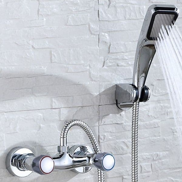 For Hot/Cold Faucet Handle Faucet Handle Faucet Handle HOT & COLD TAP METAL CHROME PLATED Plastic Material Kitchen 3.2x3.9cm