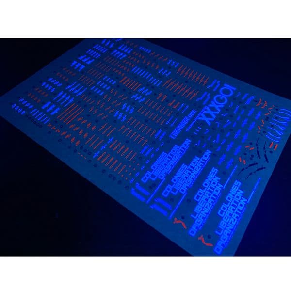 Model Decals Water Slide Decals Tool For 1/100 MG Wing Ver.Ka Fluorescent Sticker Models Toys Accessories
