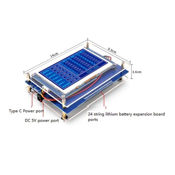 1S-24S Lithium Battery Pack Single Cell Measurement Series String Voltage Measuring Monitor Identify Tester Lifepo4