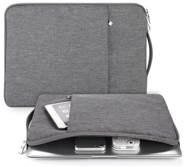 Laptop Sleeve Bag with Pocket for MacBook Air Pro Ratina 11.6/13.3/15.6 inch 11/12/13/14/15 inch Notebook Case Cover for Dell HP