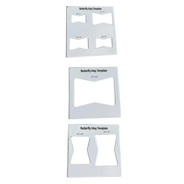 Bow Tie Joint Woodworking Tool 6x6 Inches Butterfly Inlay Template Professional Decorative and Router Templates for Woodworking