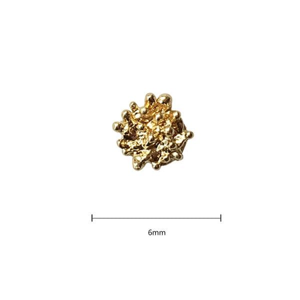 20pcs 6mm Alloy Flatback Mini Flower Base Accessories Earring Embellish Parts Findings Diy Handmade Jewelry Making