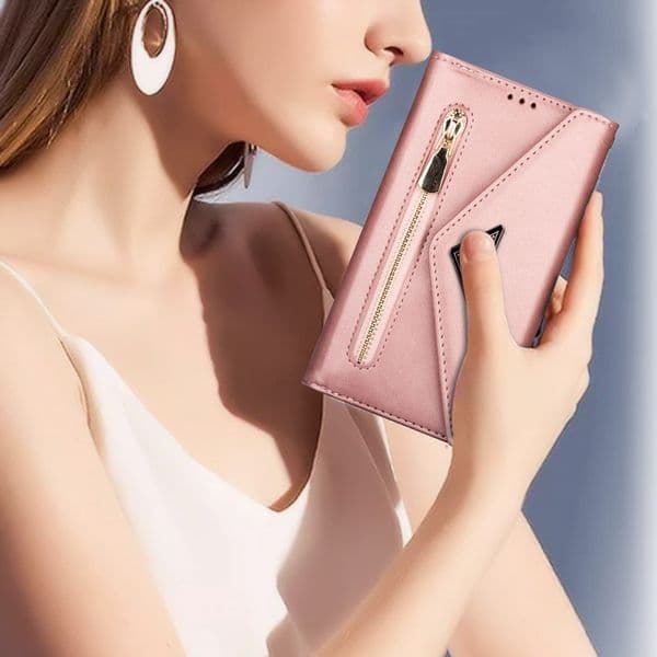 Luxury Wallet Multi-card Slot Zipper Magnetic Flip Leather Case For iPhone 15 14 Pro Max 13 12 11 SE 2 X XR XS 8 7 6 Plus Cover