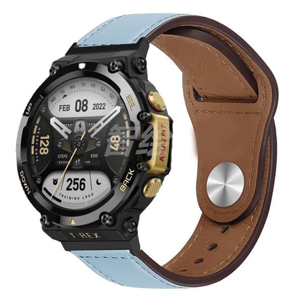 Genuine Leather Strap For Huami Amazfit T-Rex 2 Smart Watch Band Replace Bracelet Belt For Amazfit T Rex Trex 2 Pro Correa Belts