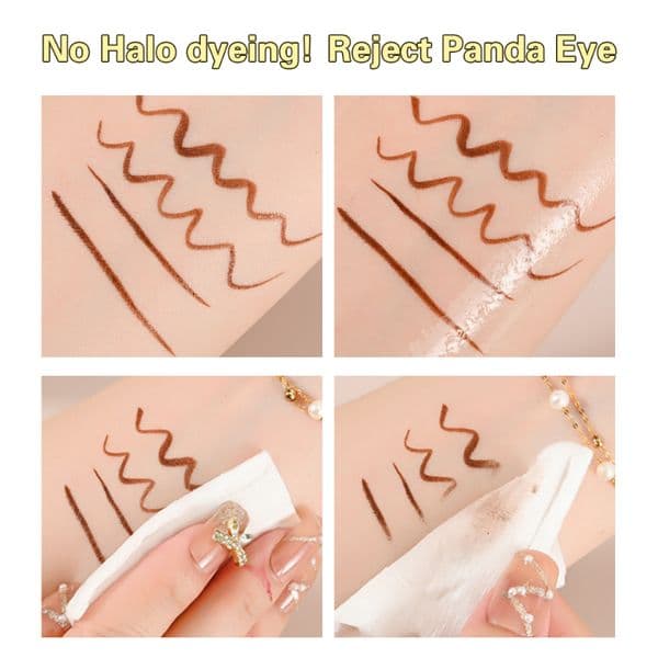 Colored Liquid Eyeliner Light Brown Ultra-fine Matte Lying Silkworm Pencil Waterproof Lasting Quick-drying No Blooming Eyeliner