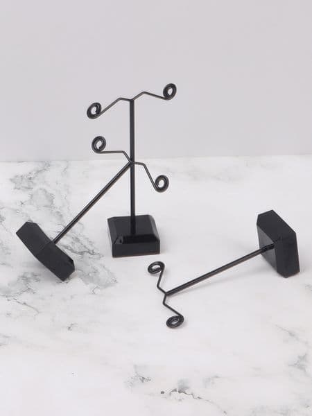 3pcs Newly Acryl/Metal T-shaped Earrings Ring Necklace Watch Jewelry Shelf Jewelry Stand Counter Pendant Jewelry Display Stand