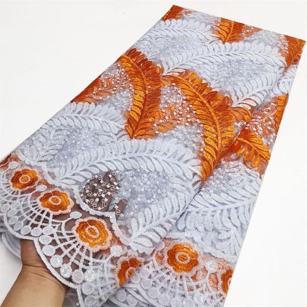 African Lace Fabric 2024 Embroidered Nigerian Laces Fabric Bridal High Quality French Tulle Lace Fabric