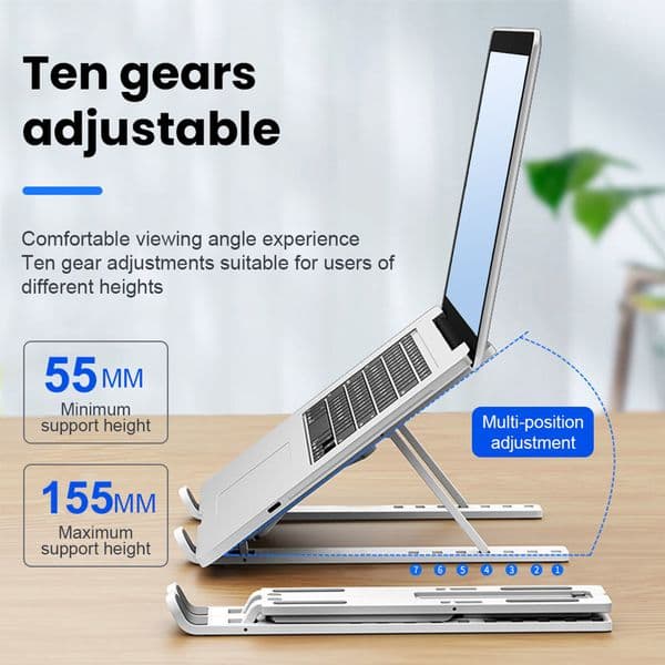 SENZANS Multifunctional Small Desktop Laptop Stand Aluminum Alloy Monitor Holder Space Bar Desk Riser for iMac MacBook