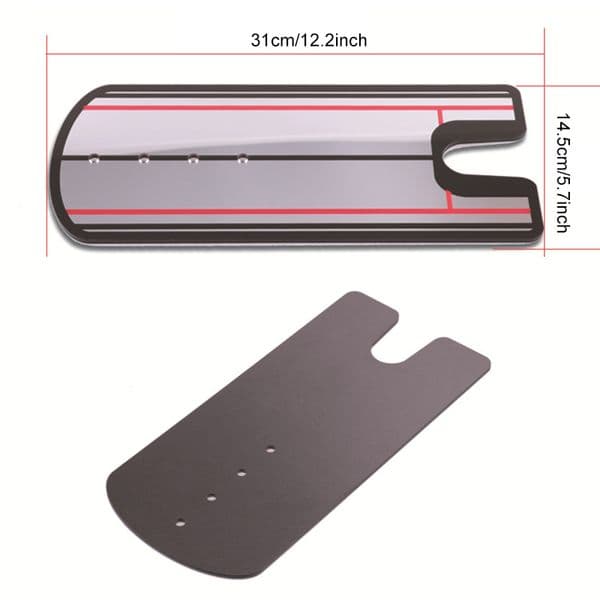 Golfs' Putting Training Aid With Mirror Design Portable Easy To Use Durable Long Lasting For Indoor Outdoor