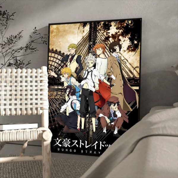 Japanese Anime Bungo Stray Dogs Poster Classic Vintage Posters HD Quality Wall Art Retro Posters for Home Room Wall Decor