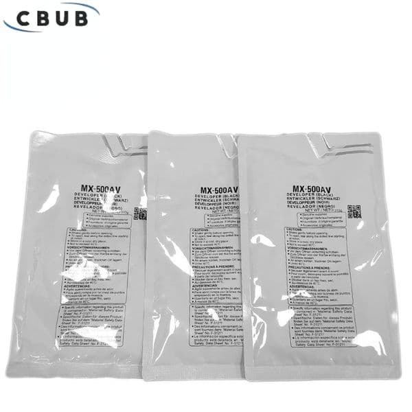 1PCS For Sharp MX500 MX283 MX363 MX453 MX503 Developer Powder Color Copier Spare Parts 310g BK