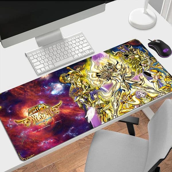 Mousepad Gamer Saint Seiya Computer Mouse Pad Gaming Office Accessories for Desk Mat Mats Keyboard Mause Carpet Speed Rug Mice