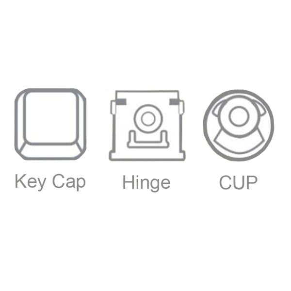 Replacement Keycap Key Hinge For MSI Katana GF66 GF76 11SC 11UC 11UD 11UE 11UG 12UC 12UD 12UE 12UG Laptop Keyboard KEY & Clips