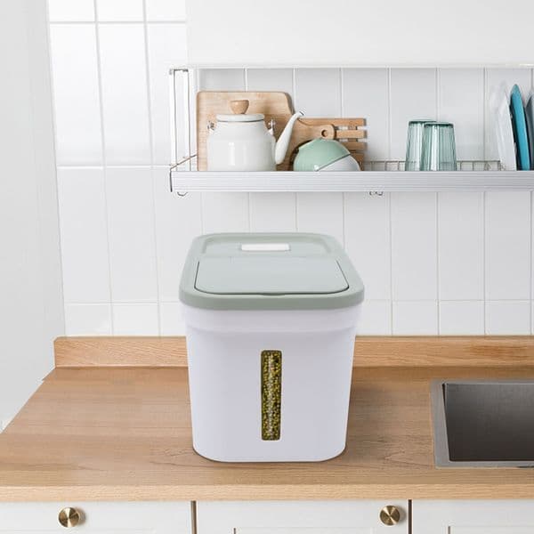 Large Flour Grain Container Sealed Rice And Bean Packaging Machine Food Storage Tank organizers 10Kg