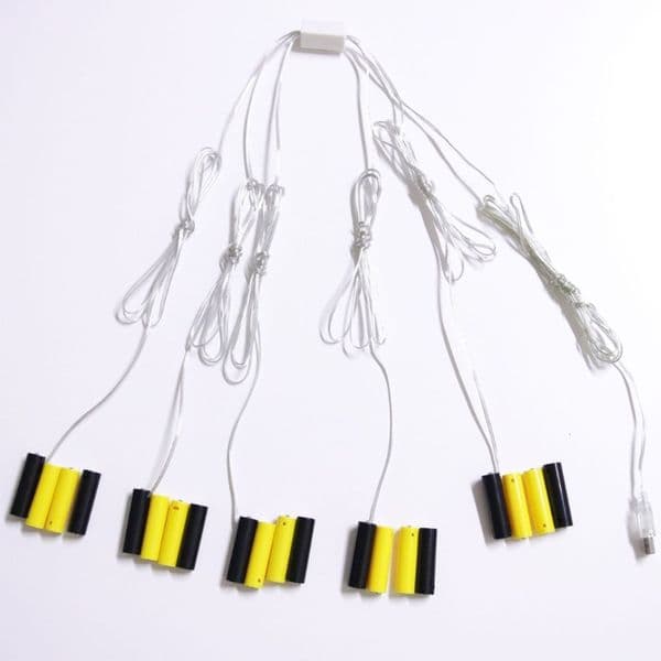 AA Virtual Battery USB AA Battery Eliminators for LED Lights Lamps Fans Cameras Replacement for 4.5V and 3V AA Batteries