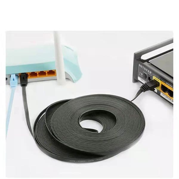 1000Mbps Flat Ethernet Cat6 Lan 10m UTP Cat 6 RJ 45 Network Cable RJ45 Twisted Pair Patch Cord for Laptop Router 0.5M/1M/15M 20