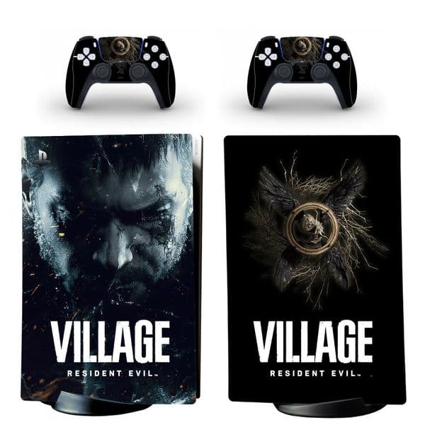 Umbrella Biohazard PS5 Digital Skin Sticker Decal Cover for Console and 2 Controllers Vinyl Skins