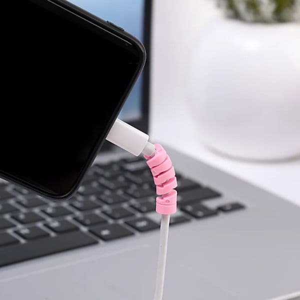 1/12PCS Cable Protector Universal Data Cable Spiral Line Winder Wire Cord Cable Organizer Charge Cord Protective Cover For Apple