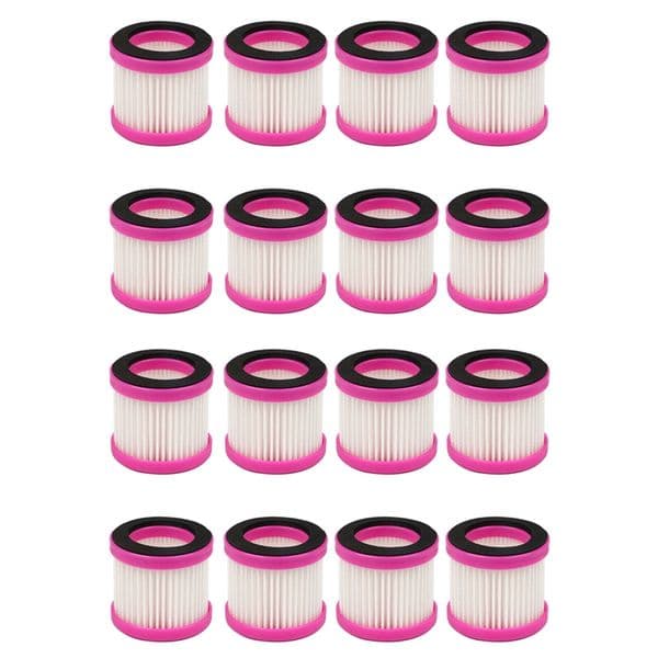16Pcs Replacement Air Hepa Filter Cartridge For Puppyoo D-602 D-602A D-607 D-609 Vacuum Cleaner