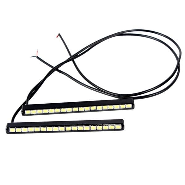 2 Pieces 18 LEDs Auto Daylight DRL Car Daytime Running Lights Car daytime LED light Super Bright Waterproof Universal