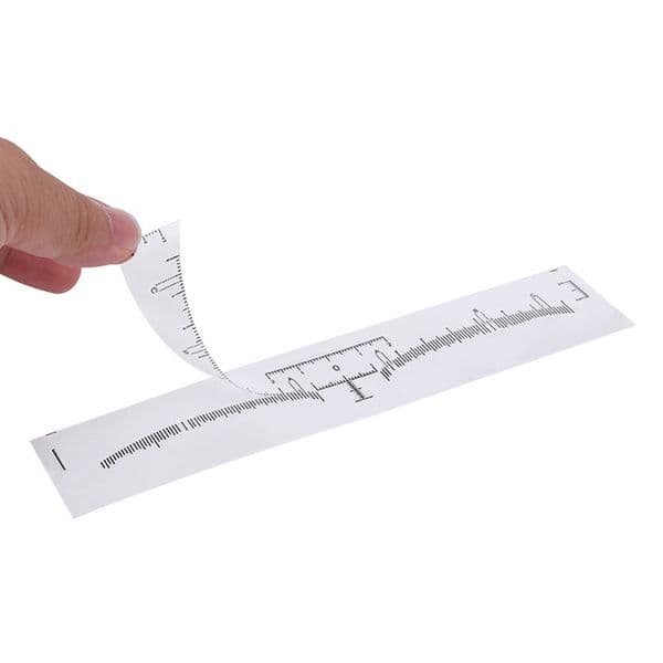 Disposable 10/50/100pcs/Lot Eyebrow Ruler Sticker Adhesive Microblading Guide Permanent Makeup Tool